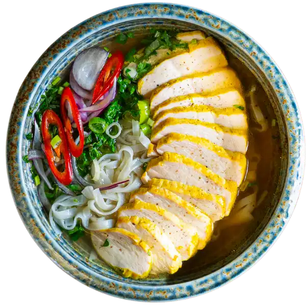 12b. PHO GA (Hähnchenfleisch / with tender chicken)
